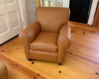 Manhattan Roll Arm Leather Chair $500