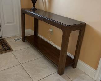 Mersman Glass top Console Table