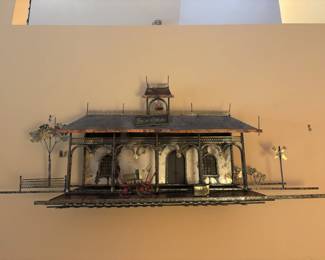Curtis Jere AZUSA Train Station Metal Wall Art Sculpture Signed MCM Brutalist