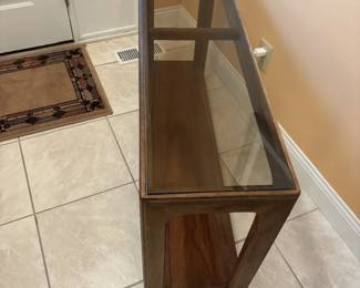 Mersman Smoked Glass top Console Table 