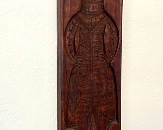 Vtg. wooden chocolate mold - approx 24"