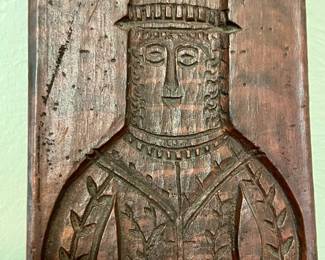 Vtg. wooden chocolate mold - approx 24"