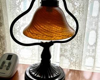 Matching sweet little stain glass lamps