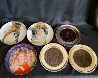 Edna Hibel Plate, Eve Licea, And St. Johns Of New Orleans Stained Glass Plates
