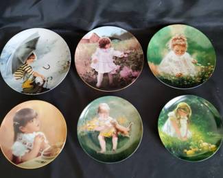 Donald Zolan Children Collector Plates  Set of 3 with COA  Pemberton  Oakes