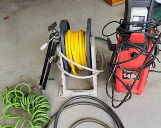 Clean Force 1400 PSI Electric Power Washer  Garden Hose Lot