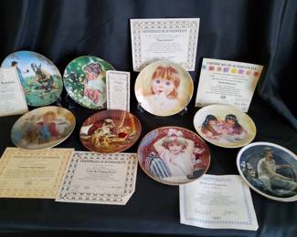 Knowles, Reco  Edwin M. Knowles Collector Plates Lot with Boxes  COAs