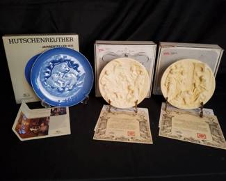 Hutschenreuther  Volterra Art Collector Plates Lot with Original Boxes  COAs
