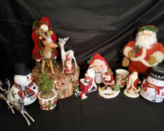 Fitz and Floyd  Hallmark Mixed Vintage Christmas Holiday Decor Lot