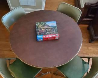 Collapsible Table And 4 Folding Chairs  CocaCola Jigsaw Puzzle