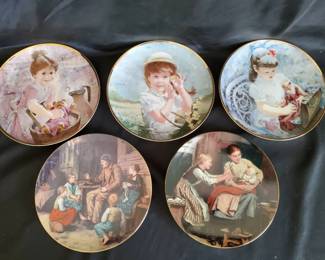2 Langenthal Ankers Erbe Collector Plates with COAs  Boxes