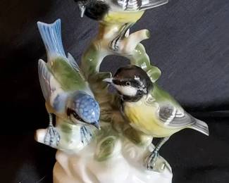 Gerold Porzellan Bavaria ThreeBird Figurine  Made in West Germany
