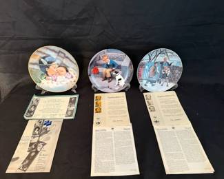 Kurt Ard  Gregory Perillo Collector Plates Lot with Certificates of Authenticity
