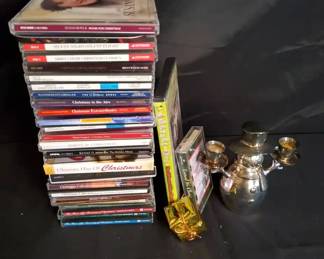 Festive Holiday CD, DVD, Cassette  Snowman Candelabra Lot