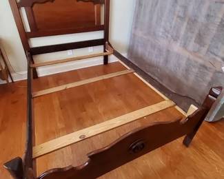 Antique Full Sized Bedframe With Side Rails