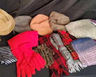 Harris Tweed, Stanton, Chaps, Isotoner  Mystery Hat, Scarf  Winter Accessories Lot