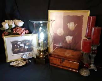 Limited Edition Print, Hurricane Lamp  Vintage decorative Home Accents