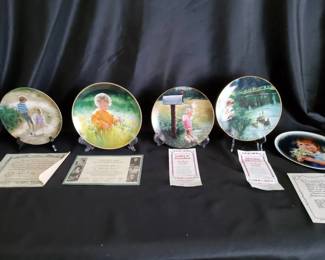 Donald Zolan Children Collector Plates with COA  Boxes