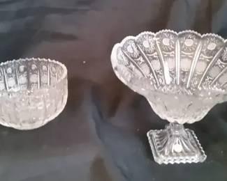 Bohemian Czech 24 Lead Crystal Queens Lace Collection