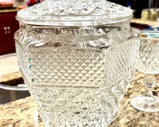 Vintage Biscuit Jar with lid