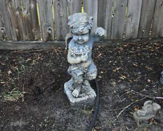 Vintage Cherub outdoor decor