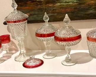 Vintage Ruby Red Indiana Glass Collection