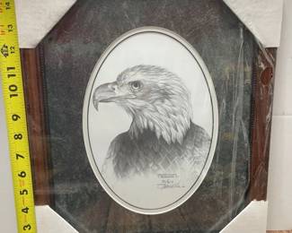 Spencer Williams framed the eagle print