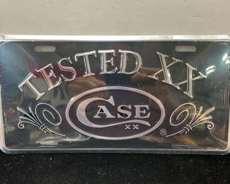 Case tested black license plate