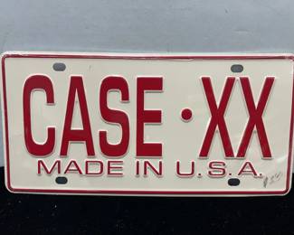 Case xx tan license plate