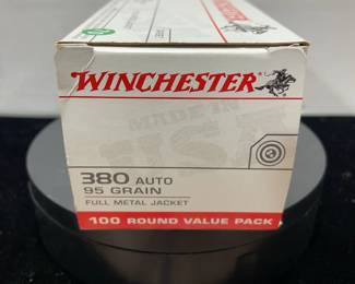 Winchester 100rnds 95gr fmj 380 auto