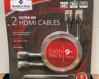 2 9ft HDMI cables