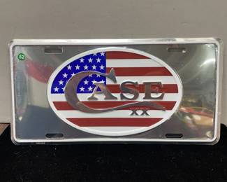 Case flag license plate