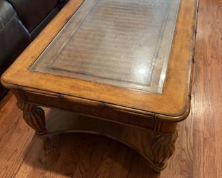 Coffee table has matching end table