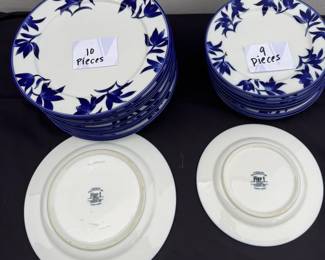 Pier I blue dishes