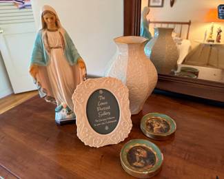 Religious Figurine, Frames, Vases 