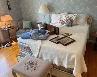 Needlepoint Bench, Bed, Frames 