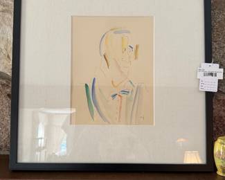 Ann Foersom "Pensive" Watercolor 