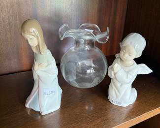 Angel Figurines, Decorative Vase 