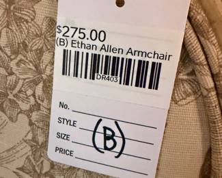 (B) Ethan Allen Armchair 