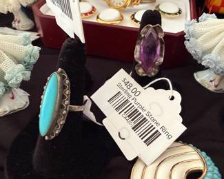 Sterling Purple Stone Ring