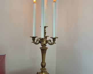 French Brass Candelabra
