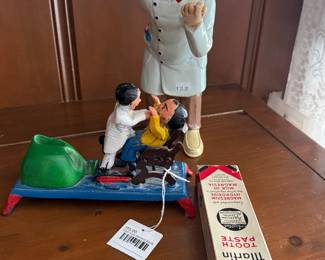 Cast Iron Dentist Bank, Craig Martin Toothpaste 