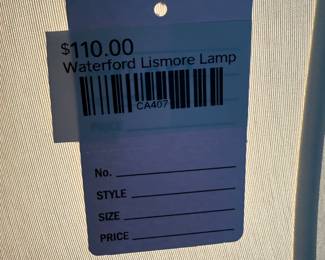 Waterford Lismore Lamp 