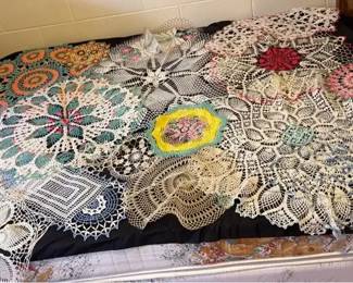 20 Hand Crocheted Doilies