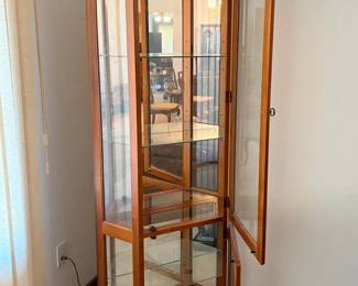 Walnut Curio Cabinet