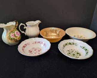 Vintage Bowls Pitchers