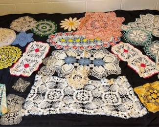 24 Hand Made Doilies