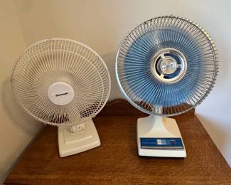 Two Desk Fans