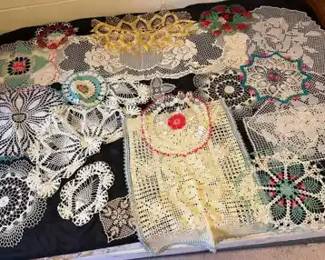 22 Hand Made Crocheted Doilies