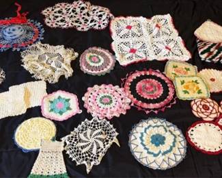 Variety of Hand Crafted Crocheted Items